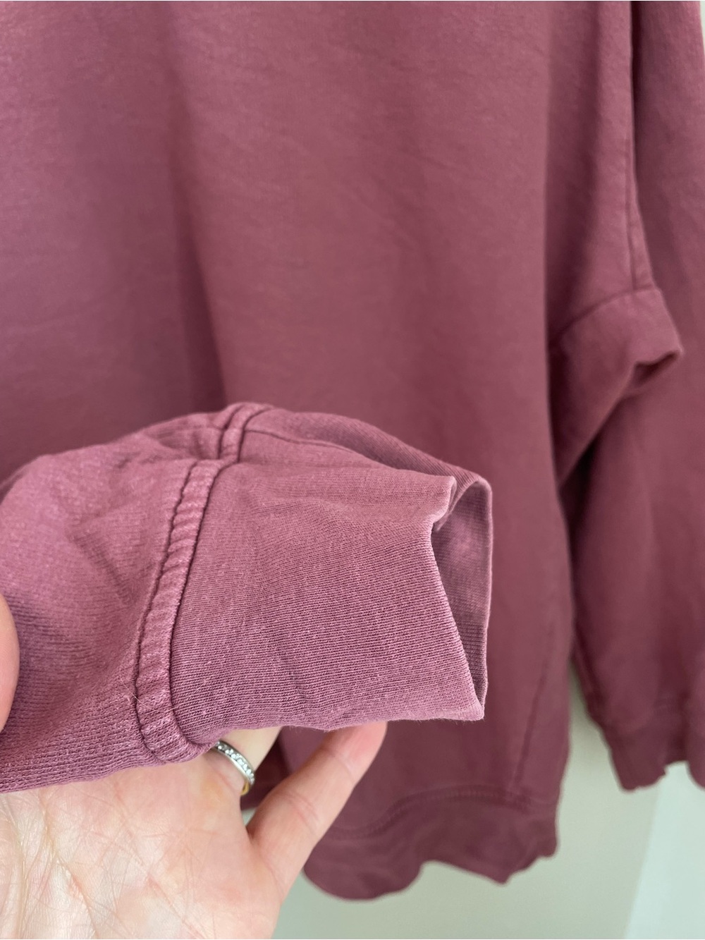 Left on Friday Victory Lap Sweatshirt Size S/M Washed Rose Casual Comfy - Picture 8 of 8